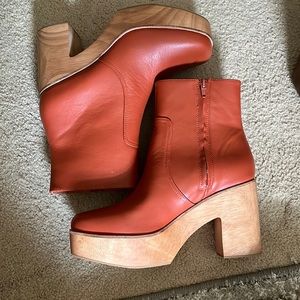 Terracotta Platform Boots